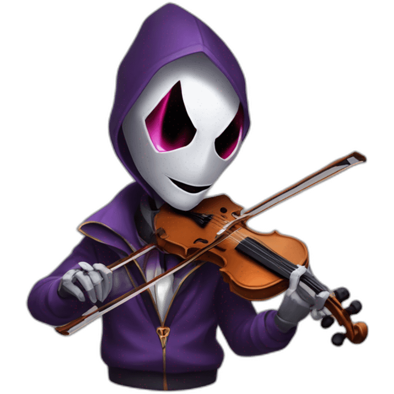 jhin of league of legend with violin emoji