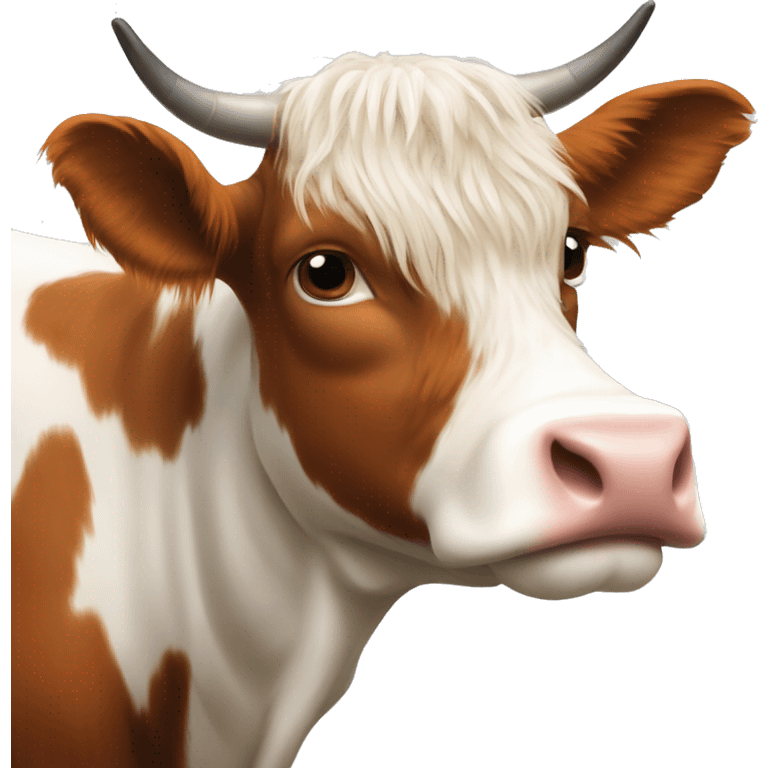 Vache highland rousse emoji