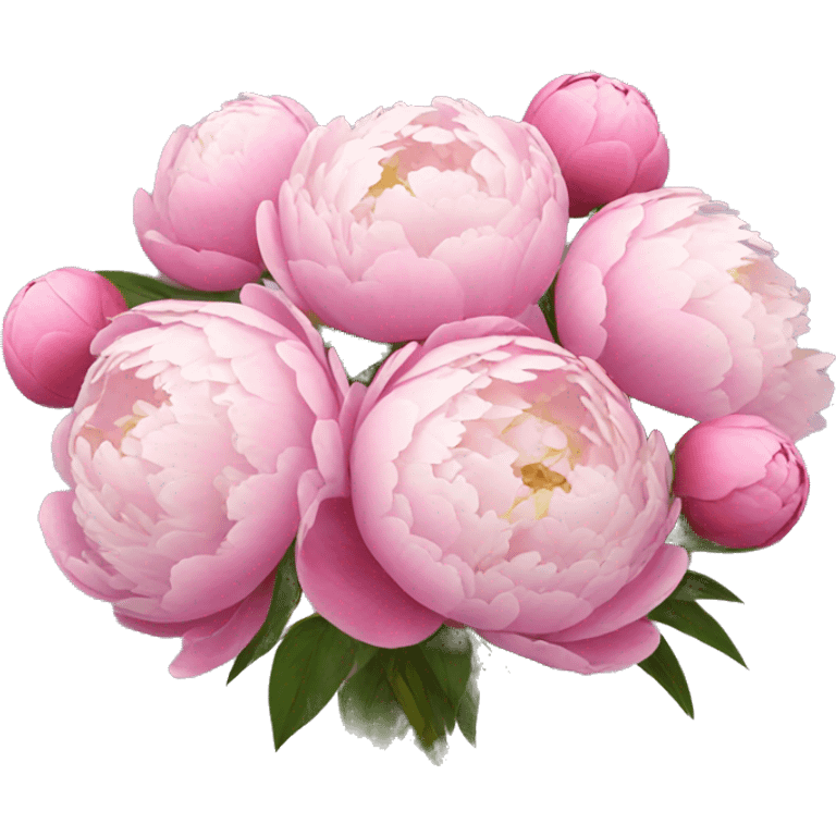 Peonies bouquet emoji