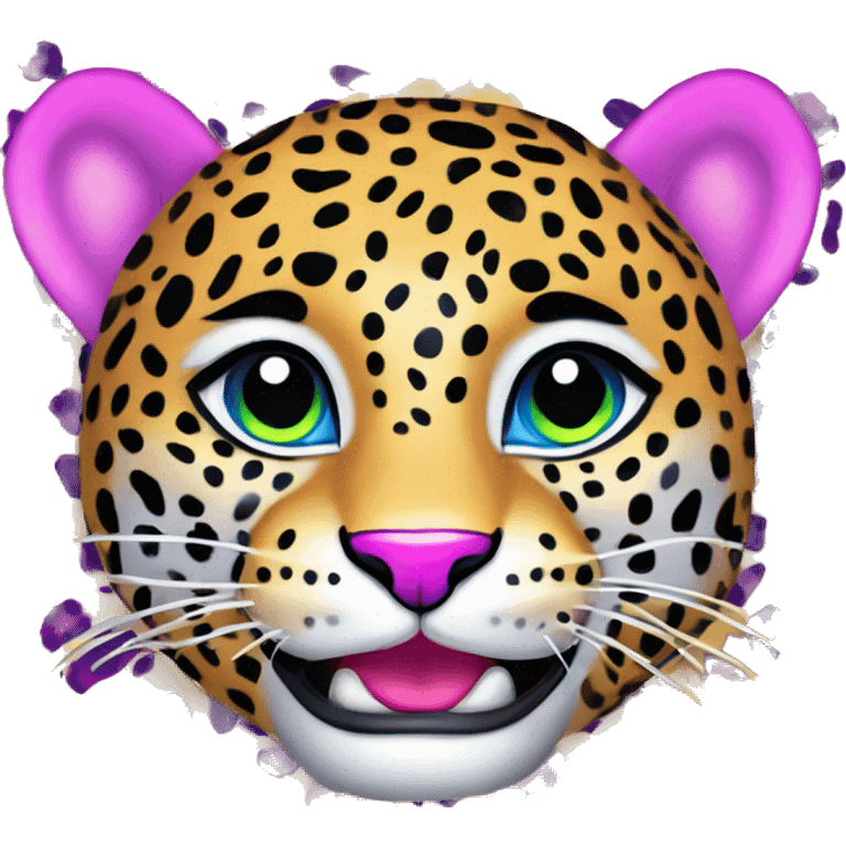 Lisa frank leopard  emoji