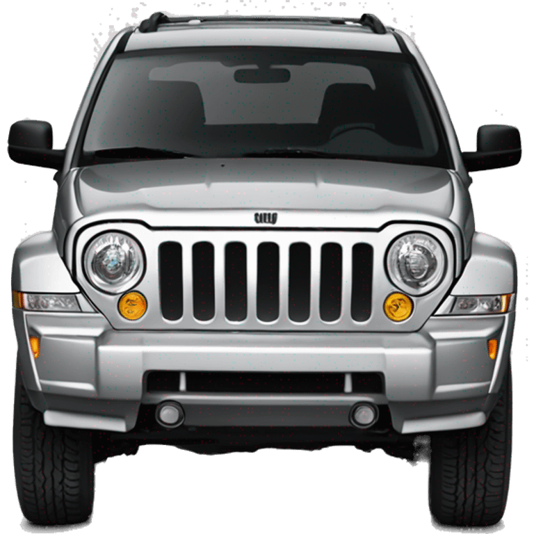 2011 lifted silver jeep liberty emoji