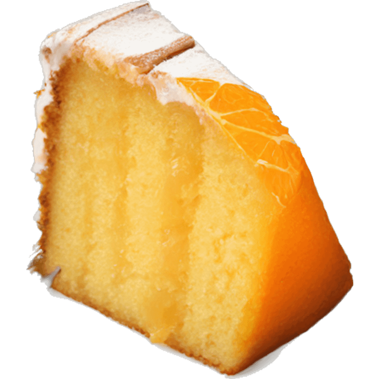 Greek orange cake on a plate emoji