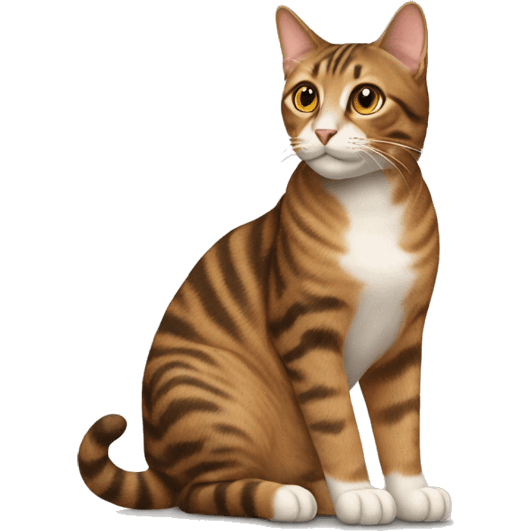 tabby brown cat emoji