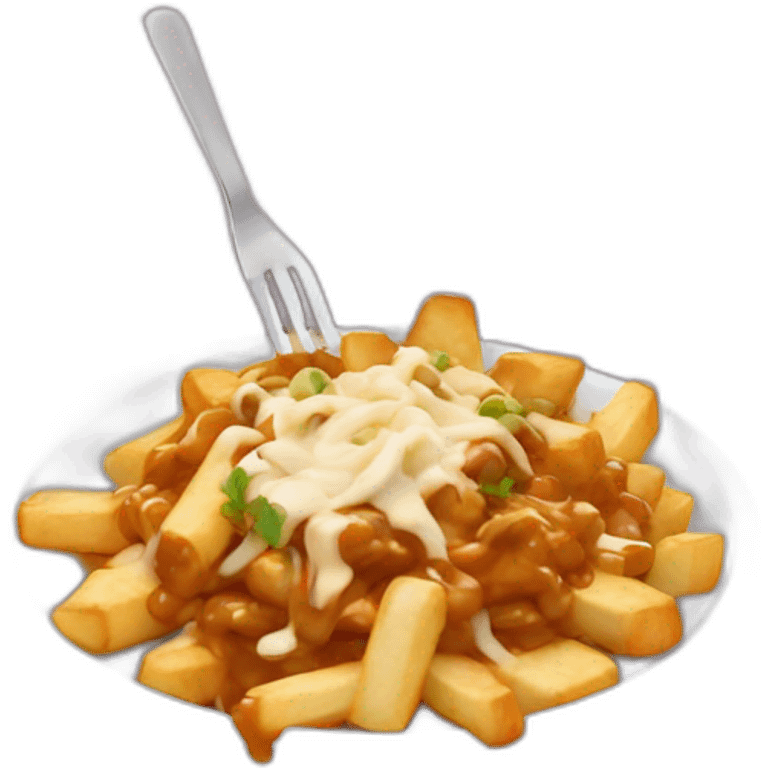 Poutine qui mange des ramens emoji