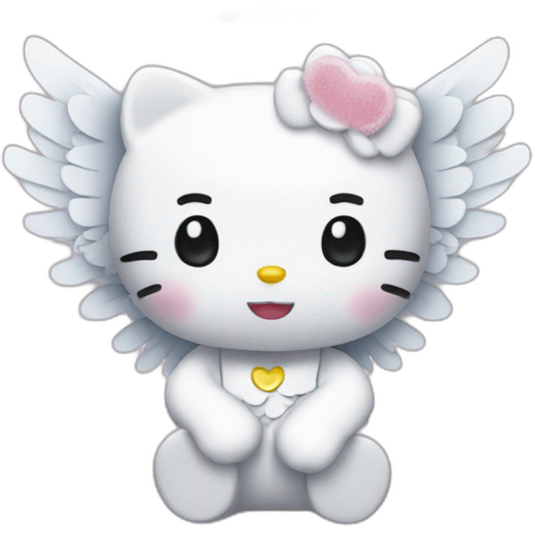 Animate Angel Hello kitty emoji