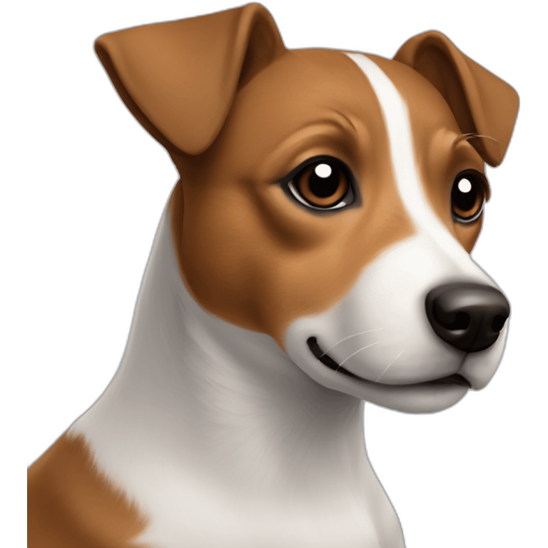 brown jack russell(brown with no white) emoji