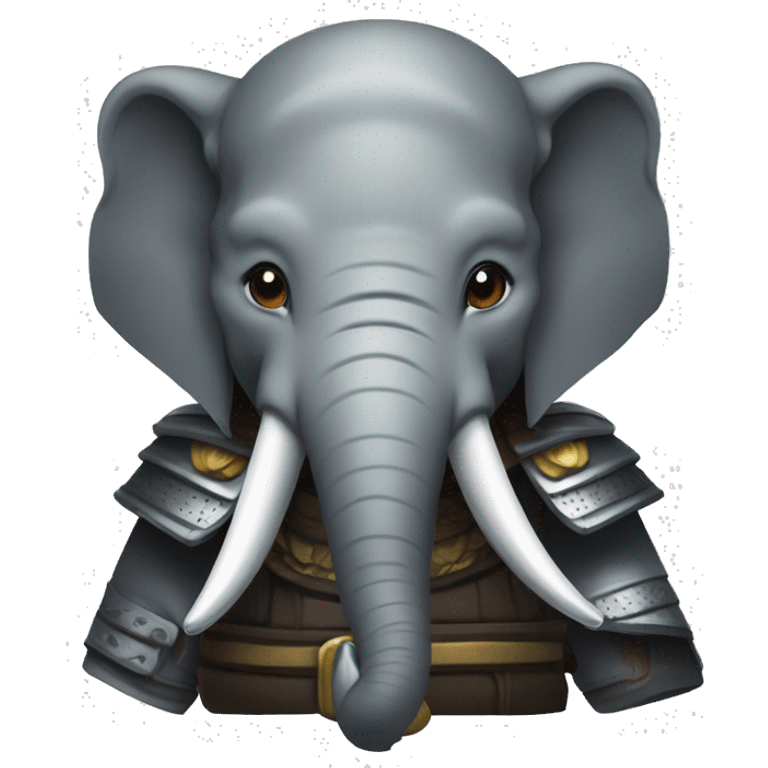 Éléphant samouraï  emoji