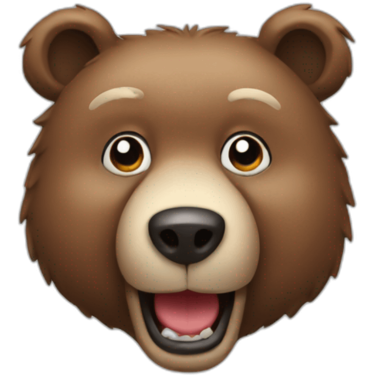 Funny bear emoji