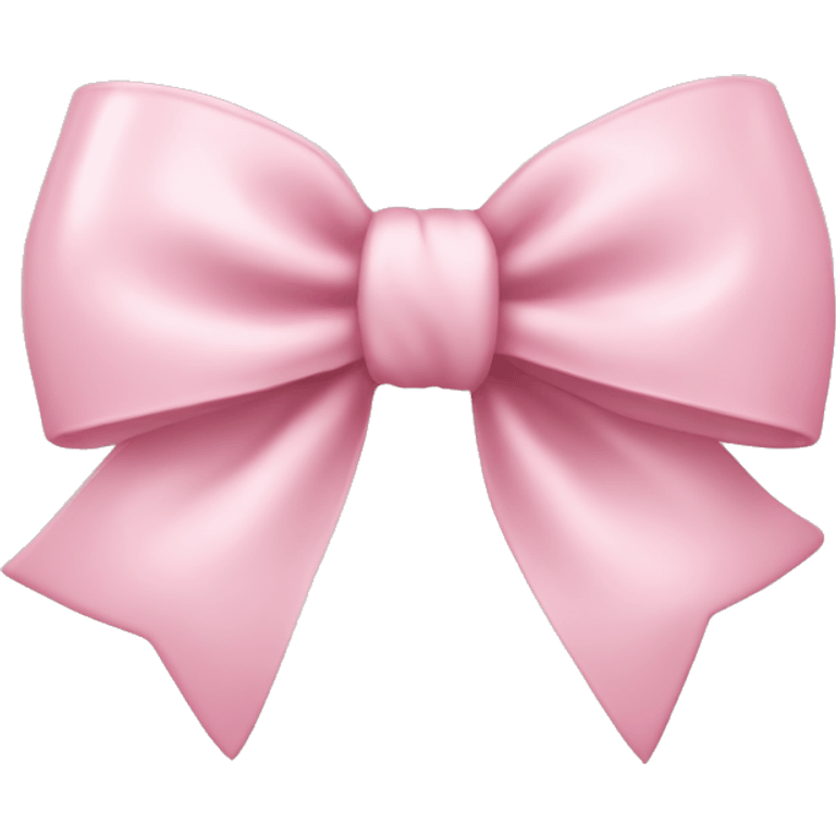 Light pink coquette bow emoji