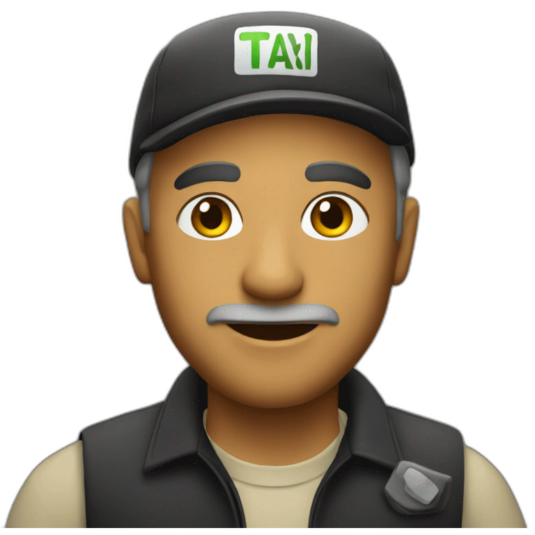 Taxi driver emoji