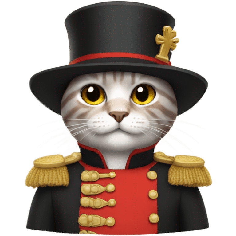 Create a cat in a beefeater outfit emoji