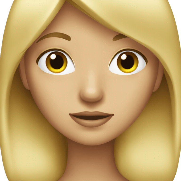 blonde girl emoji