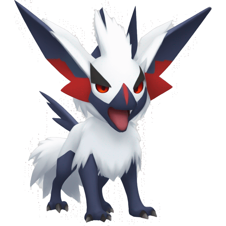 Cool Edgy Absol-Zangoose-Quilava, full body emoji