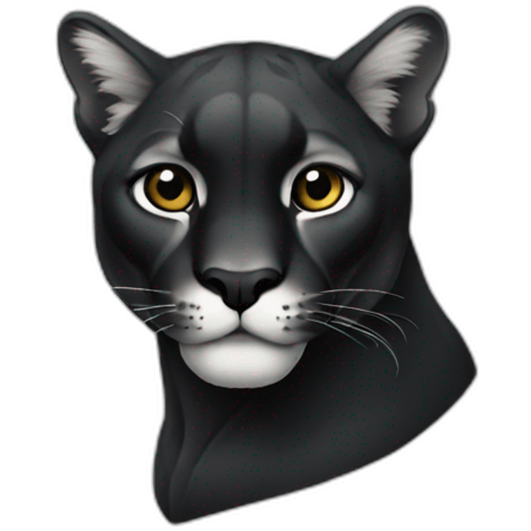 black puma emoji