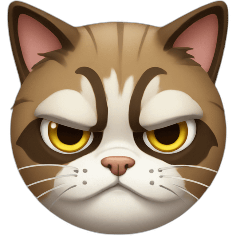 Grumpy-cat-studyng emoji