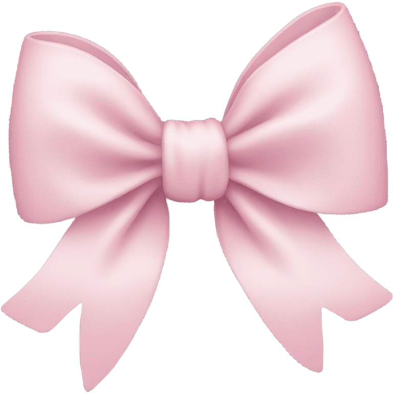 Pale Pink bow emoji