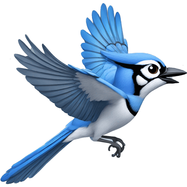 Flying Blue Jay emoji