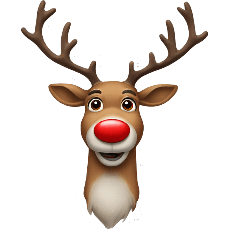 Red nose Reindeer  emoji