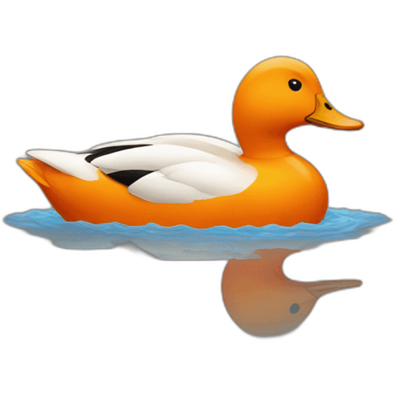 Un canard orange  emoji