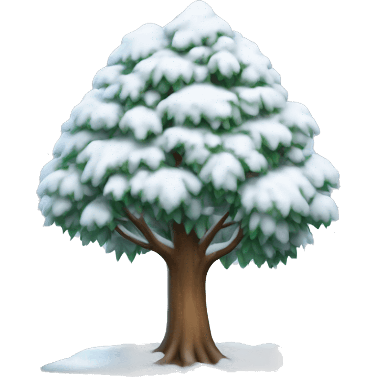 snow tree emoji