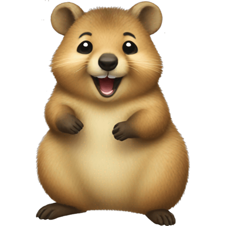 Happy quokka emoji