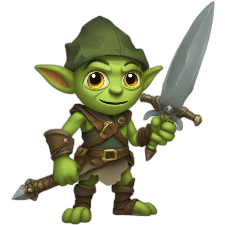 goblin wielding a sword emoji