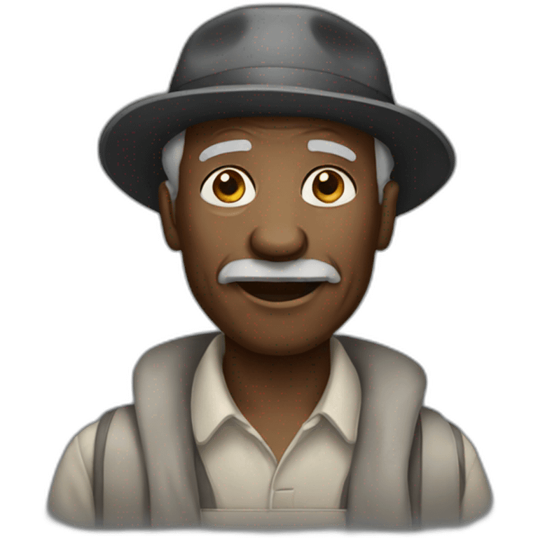 Old black man emoji