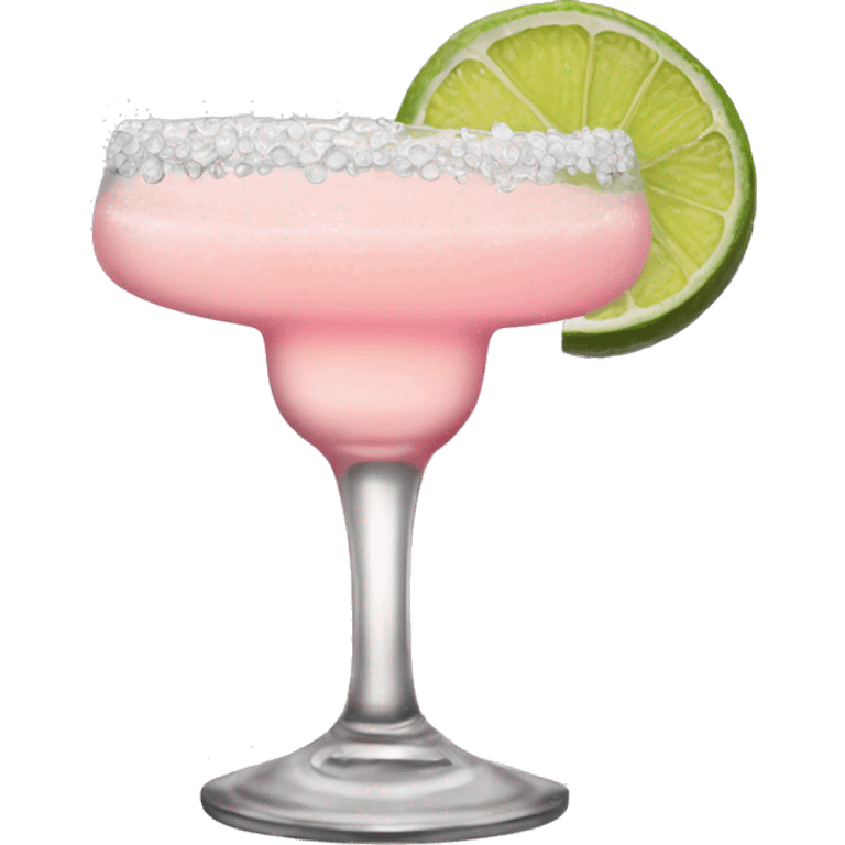 baby pink margarita in glass emoji