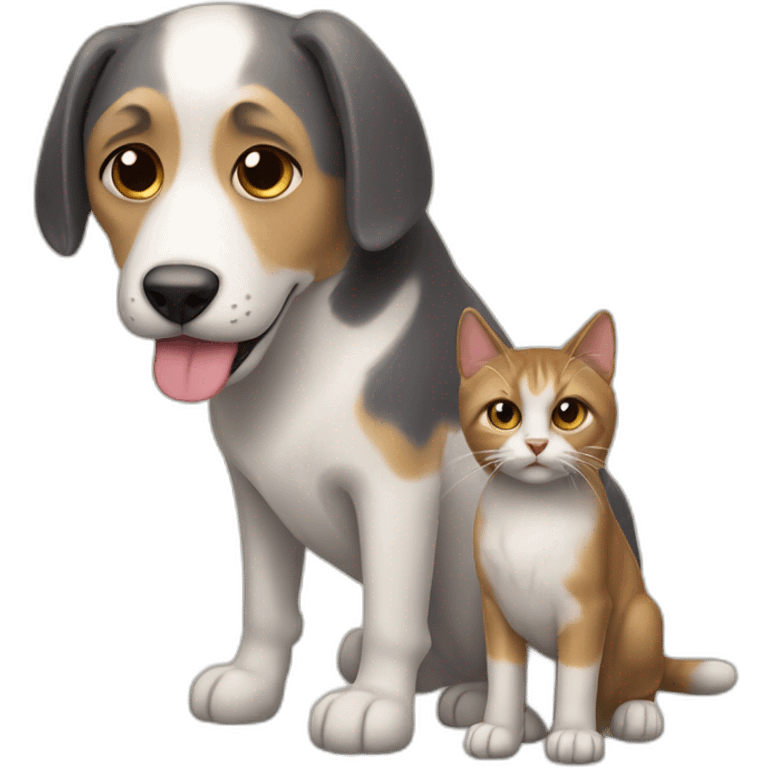 chien et chat emoji