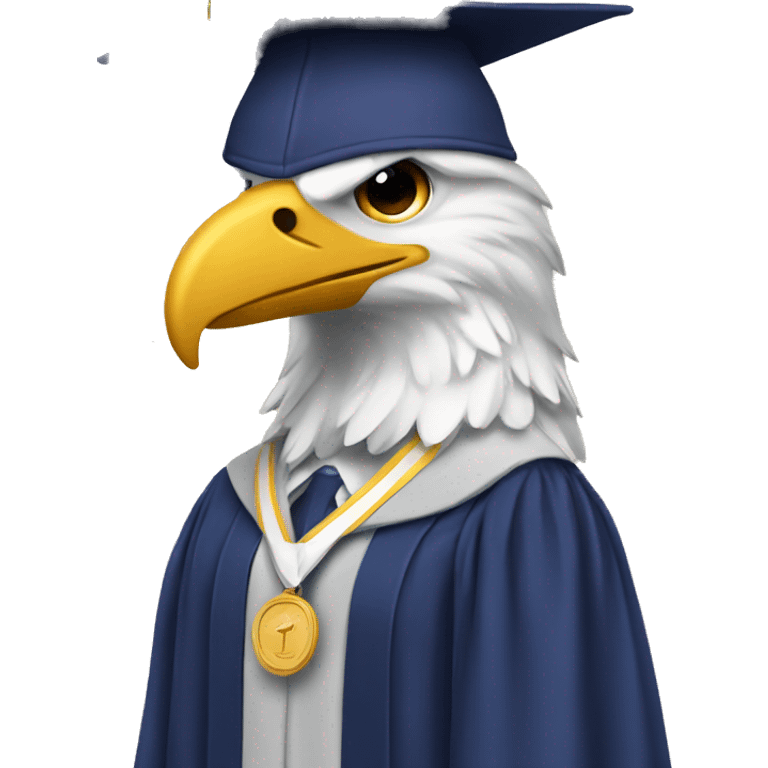 Aguila y graduación  emoji