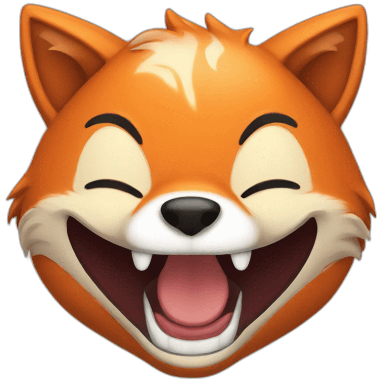 fox laughing emoji