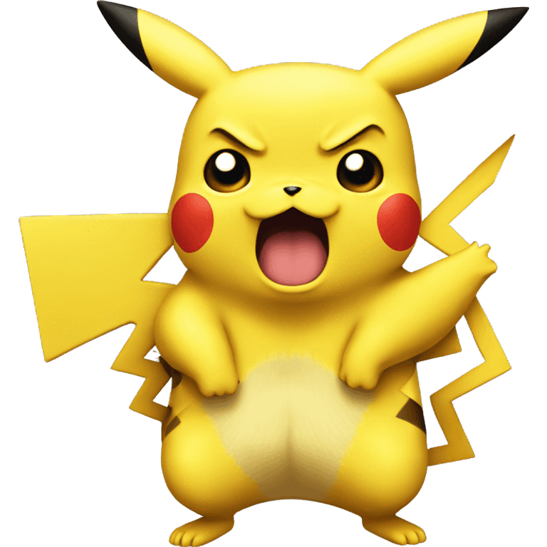 Pikachu angry  emoji