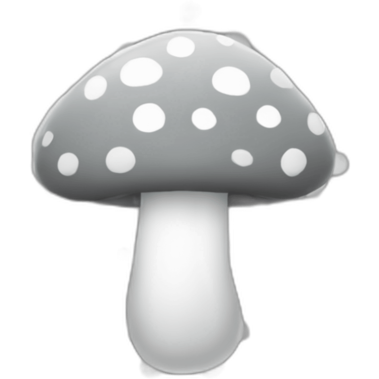 grey mushroom with white dots emoji