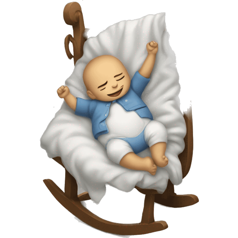 Rocking baby to sleep emoji