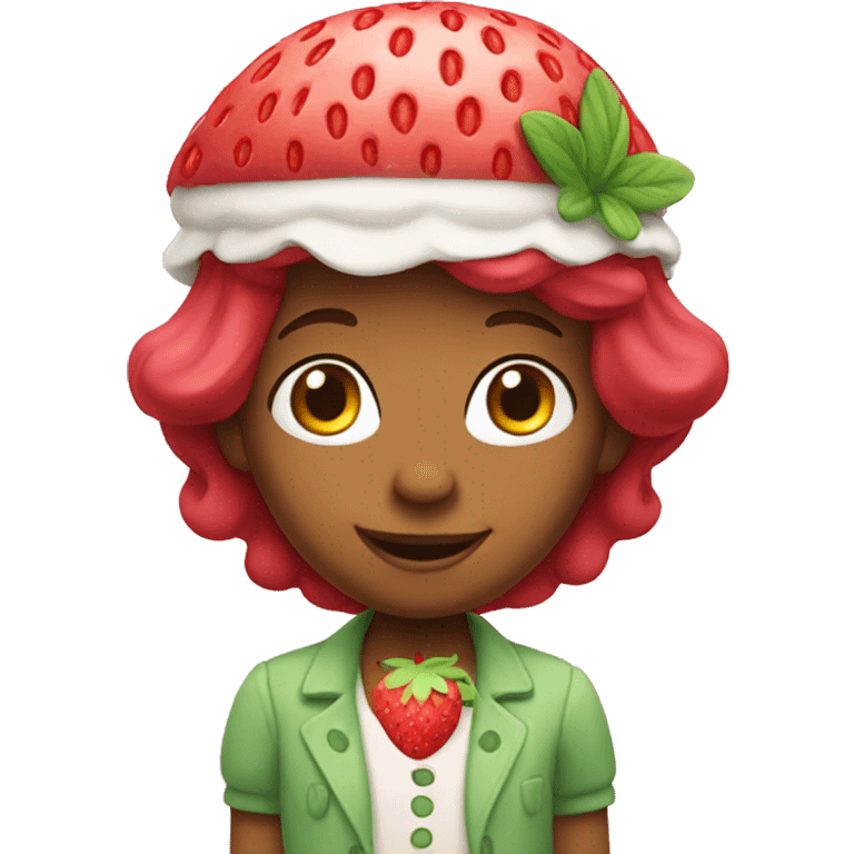 Strawberry shortcake character emoji