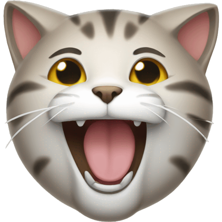 Cat laughing  emoji