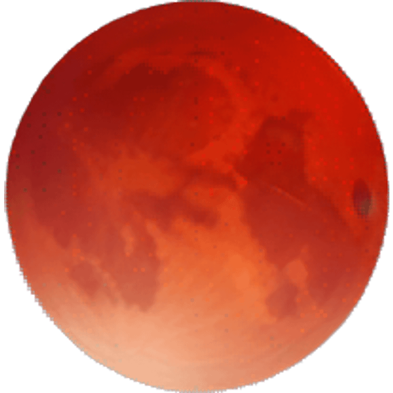 red moon in the sky  emoji