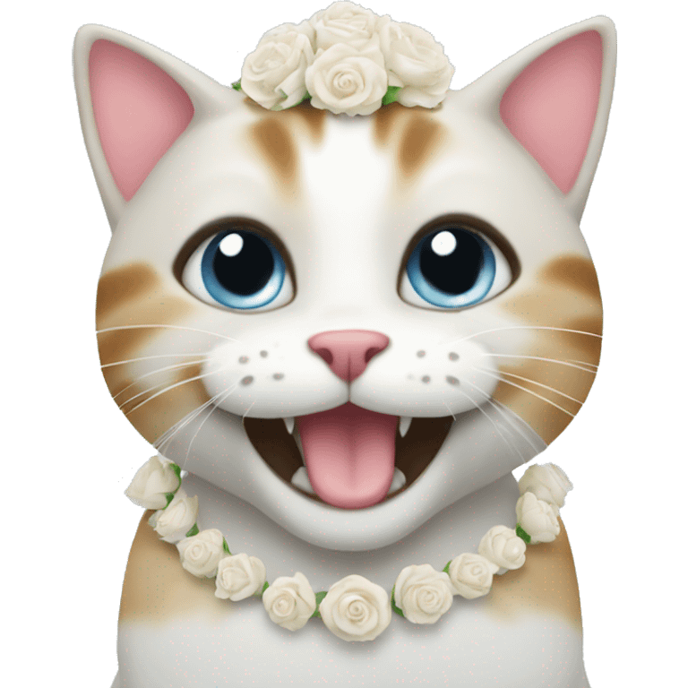 happy cat wedding emoji