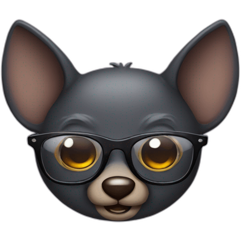 bat with glasses emoji