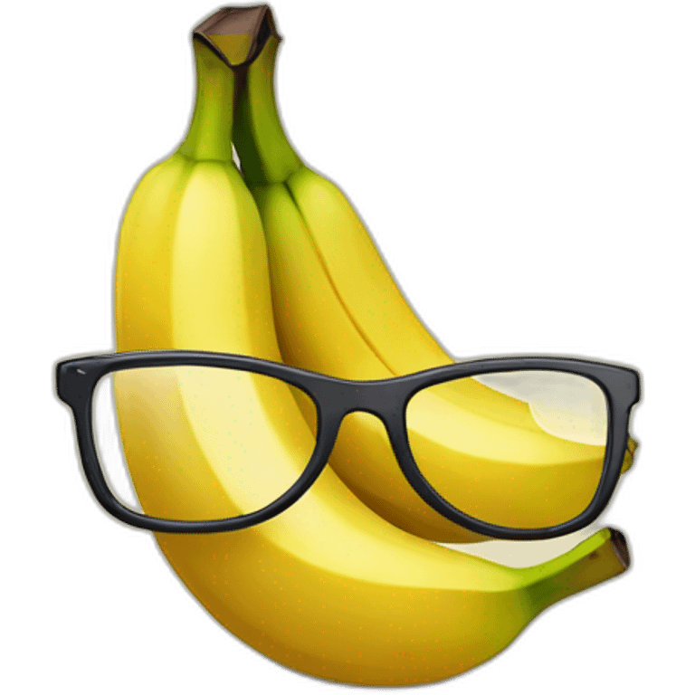 Banane avec des lunettes emoji