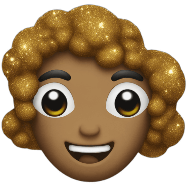 Glitter poo emoji