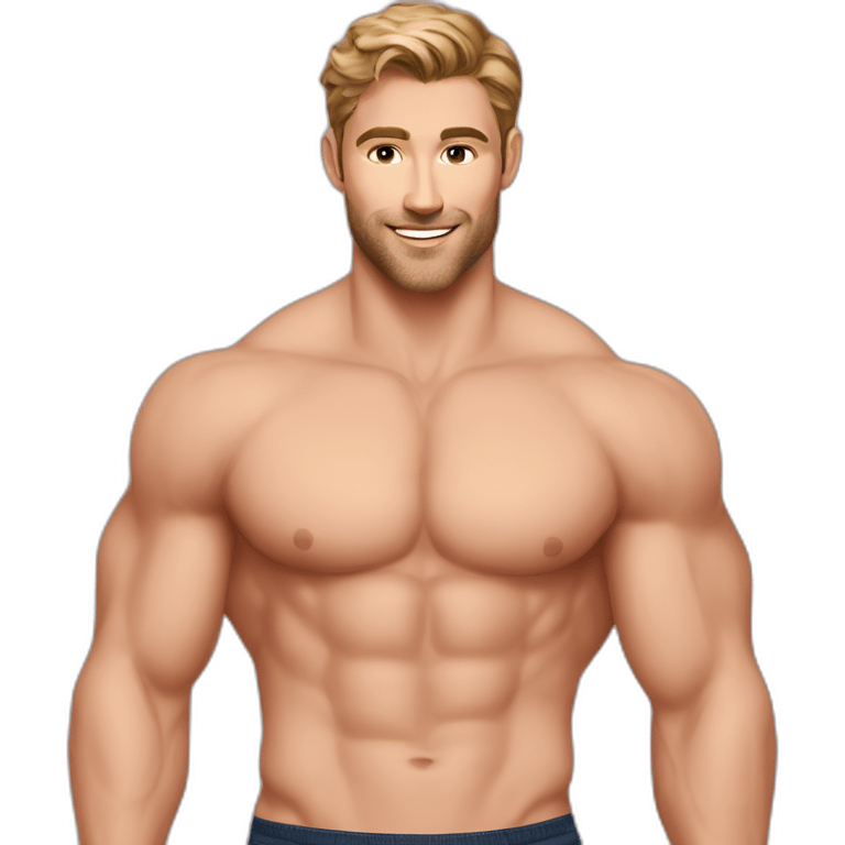 Gay—Caucasian-Fit-Hunks-Kissing emoji