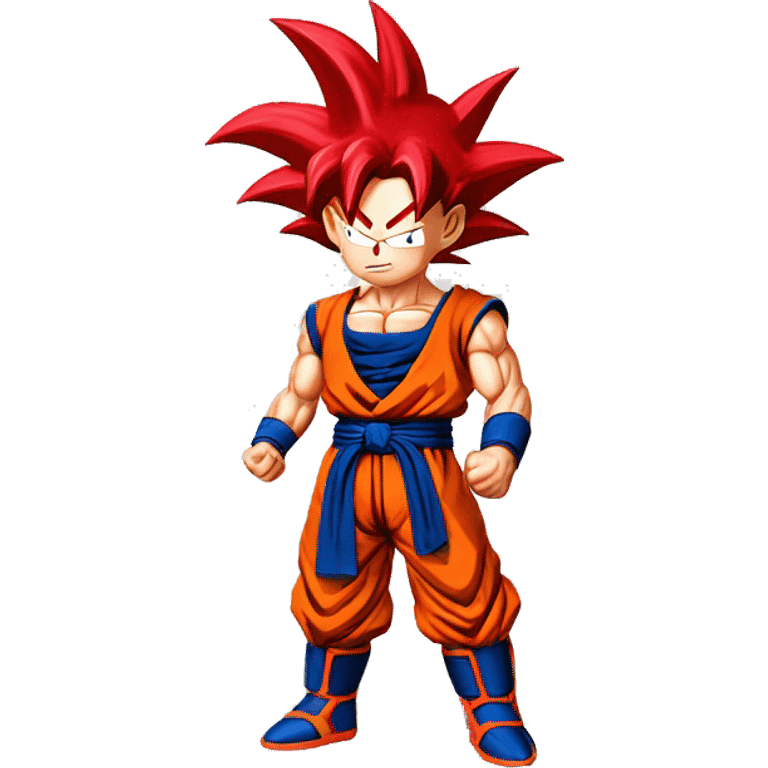 Goku Super Saiyan red emoji