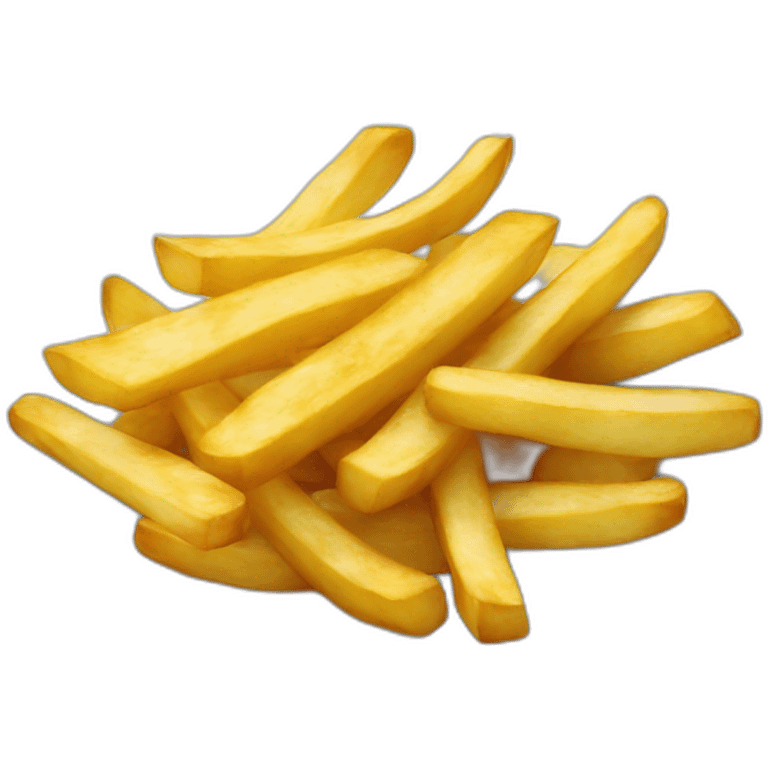 Plates of french fries plantain emoji