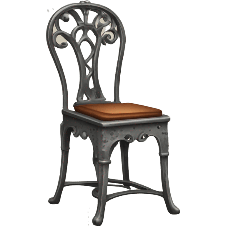 antique iron chair emoji