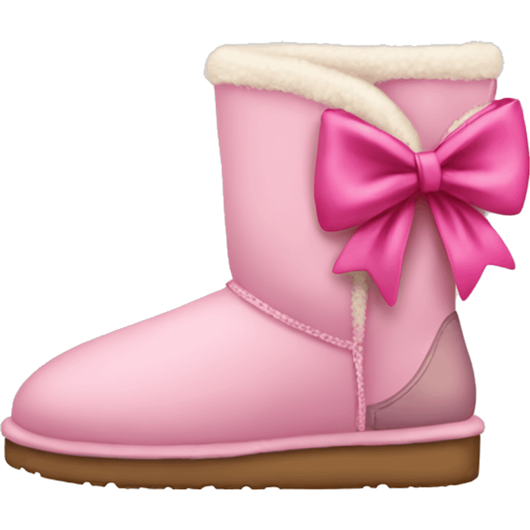 Uggs with a pink bow emoji