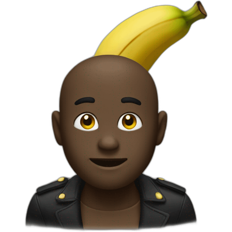 Noire avec banana emoji