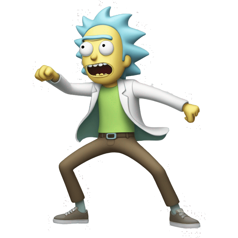 Rick et morty qui dance emoji