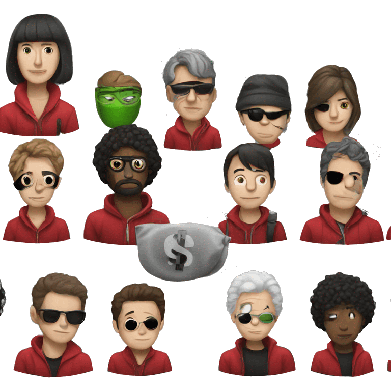 Money heist  emoji