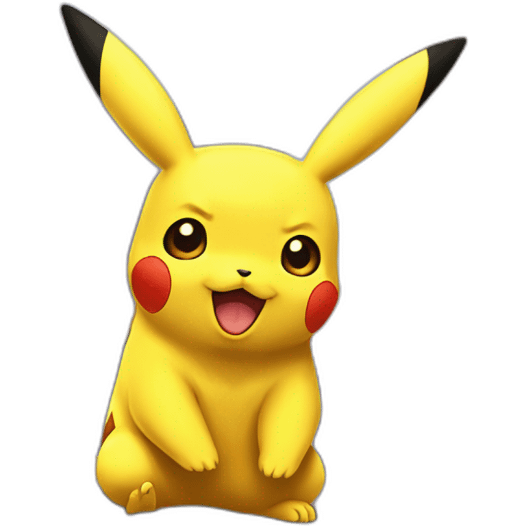 pikachu sur dracaufeu emoji